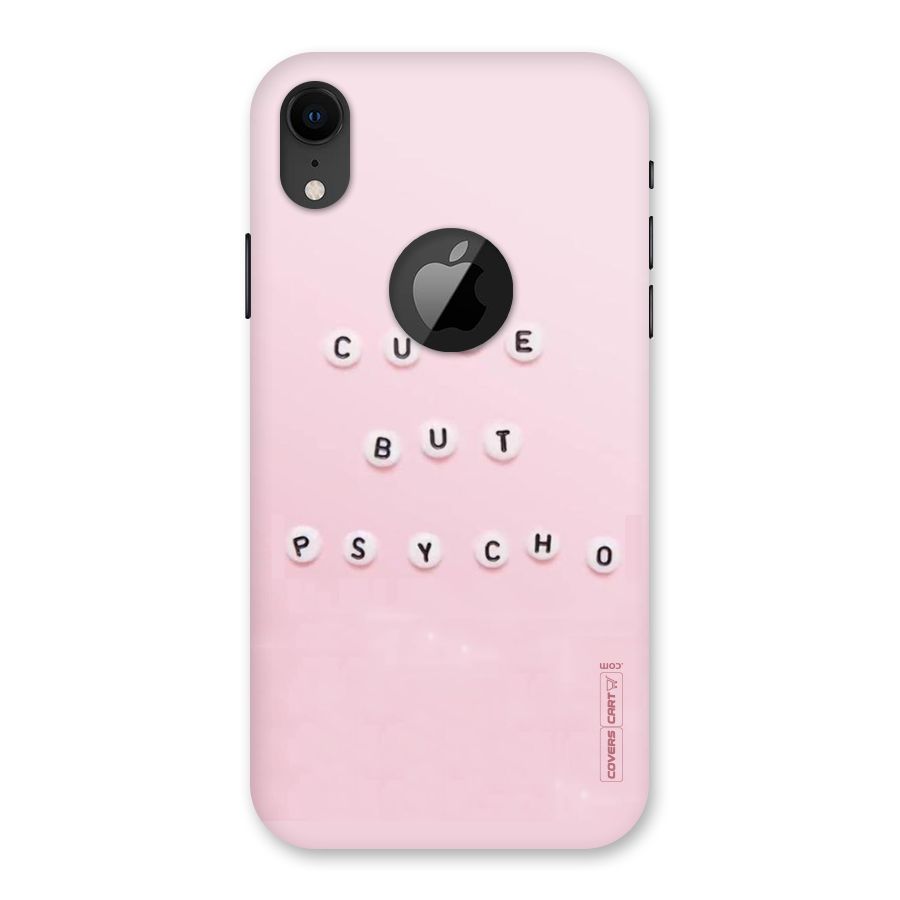 Cute But Psycho Back Case for iPhone XR Logo Cut