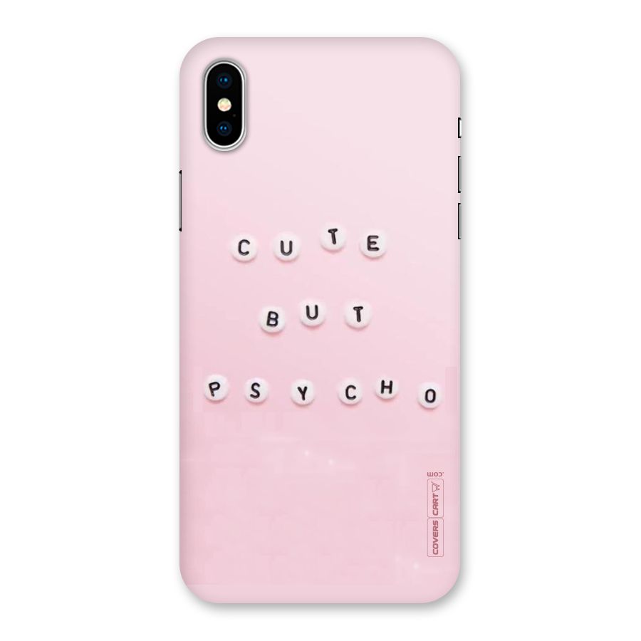 Cute But Psycho Back Case for iPhone XS
