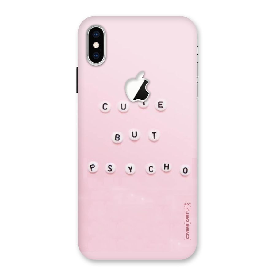Cute But Psycho Back Case for iPhone XS Max Apple Cut