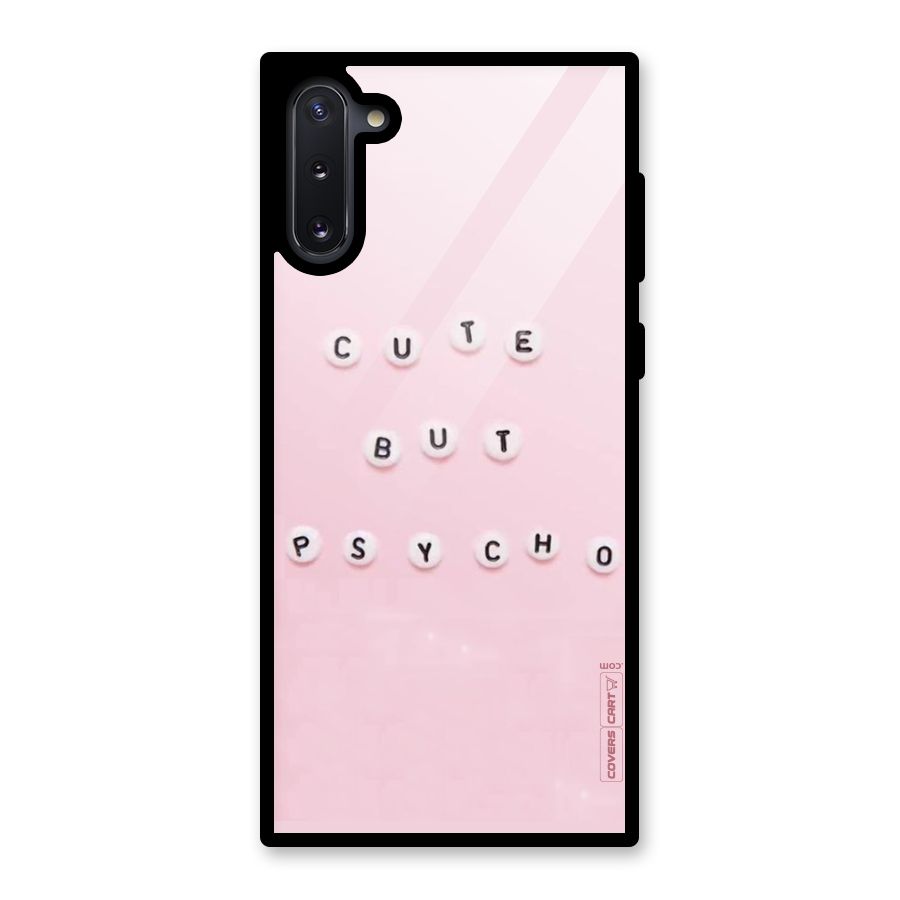 Cute But Psycho Glass Back Case for Galaxy Note 10