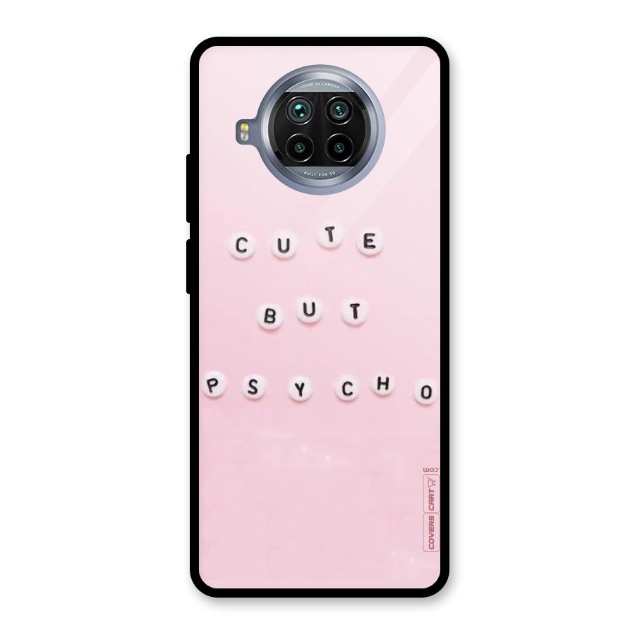 Cute But Psycho Glass Back Case for Mi 10i