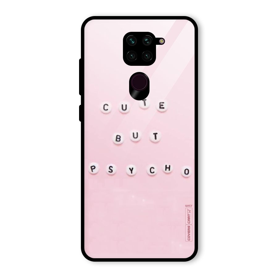 Cute But Psycho Glass Back Case for Redmi Note 9