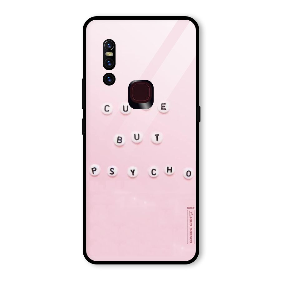 Cute But Psycho Glass Back Case for Vivo V15