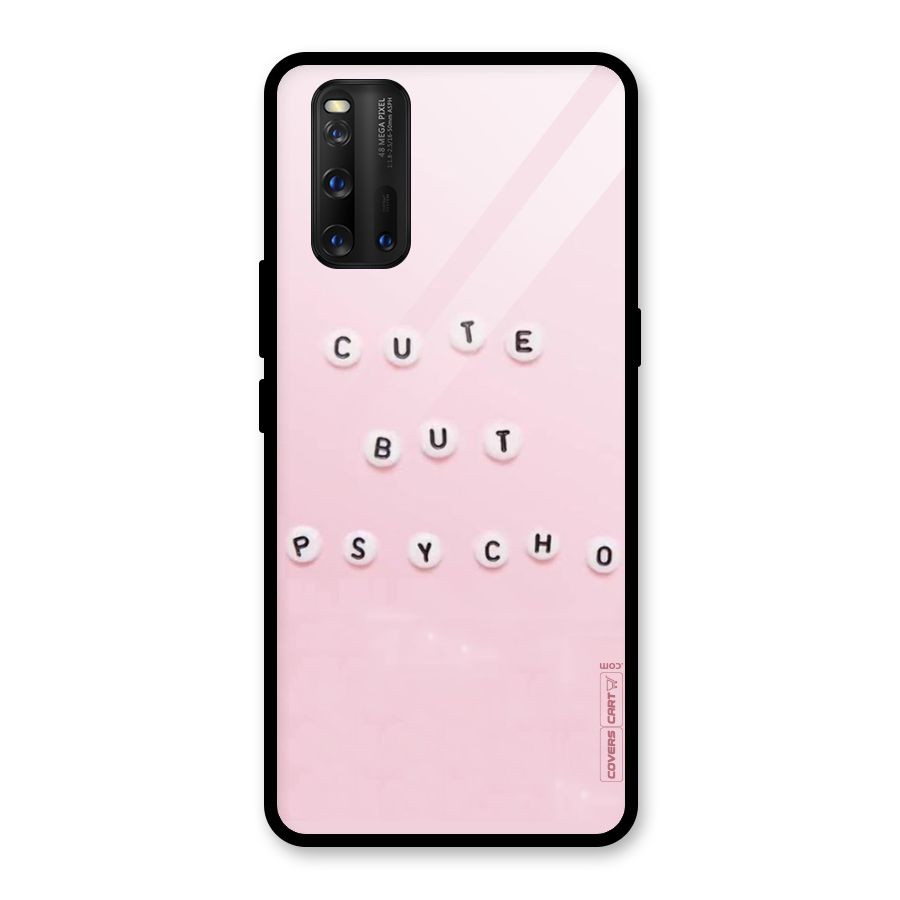Cute But Psycho Glass Back Case for Vivo iQOO 3