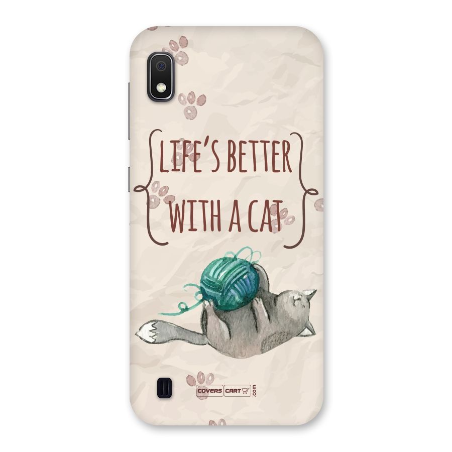Cute Cat Back Case for Galaxy A10