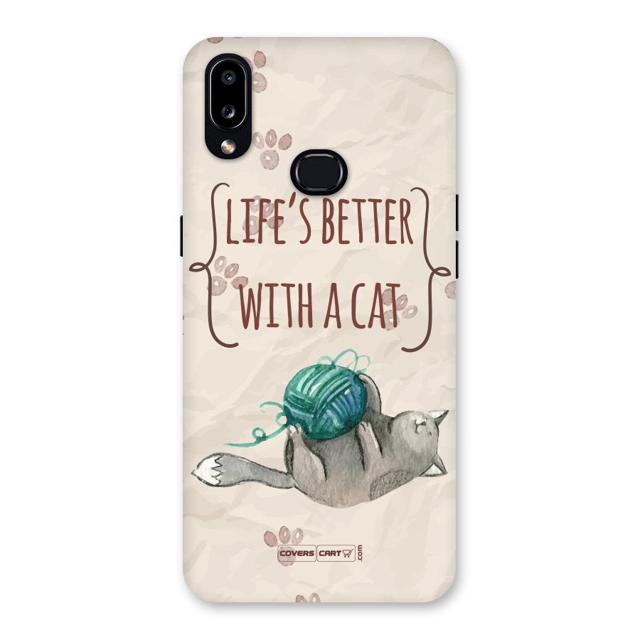 Cute Cat Back Case for Galaxy A10s