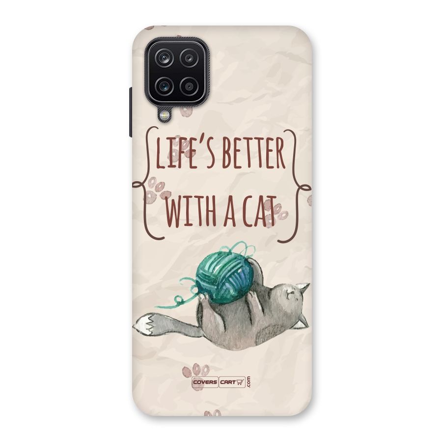 Cute Cat Back Case for Galaxy A12