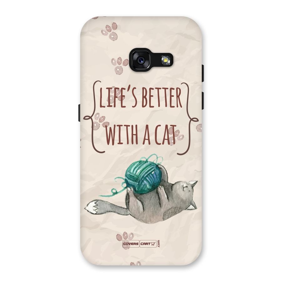 Cute Cat Back Case for Galaxy A3 (2017)