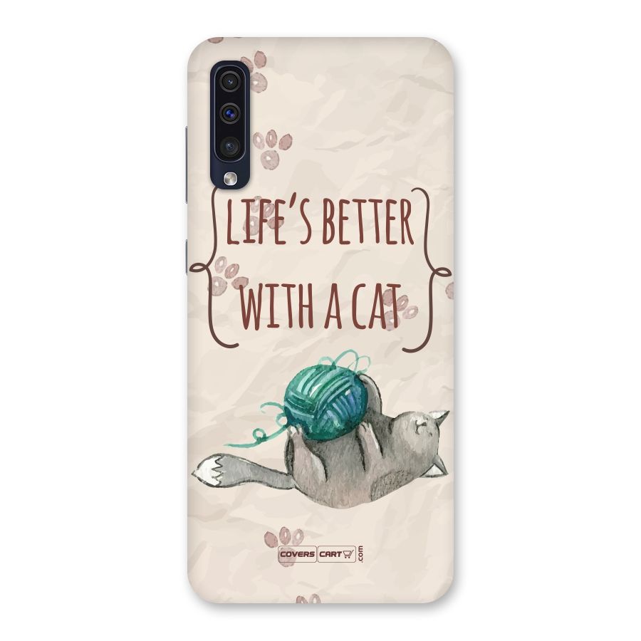 Cute Cat Back Case for Galaxy A50