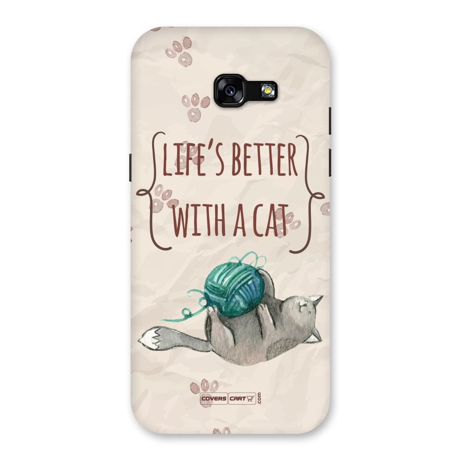 Cute Cat Back Case for Galaxy A5 2017