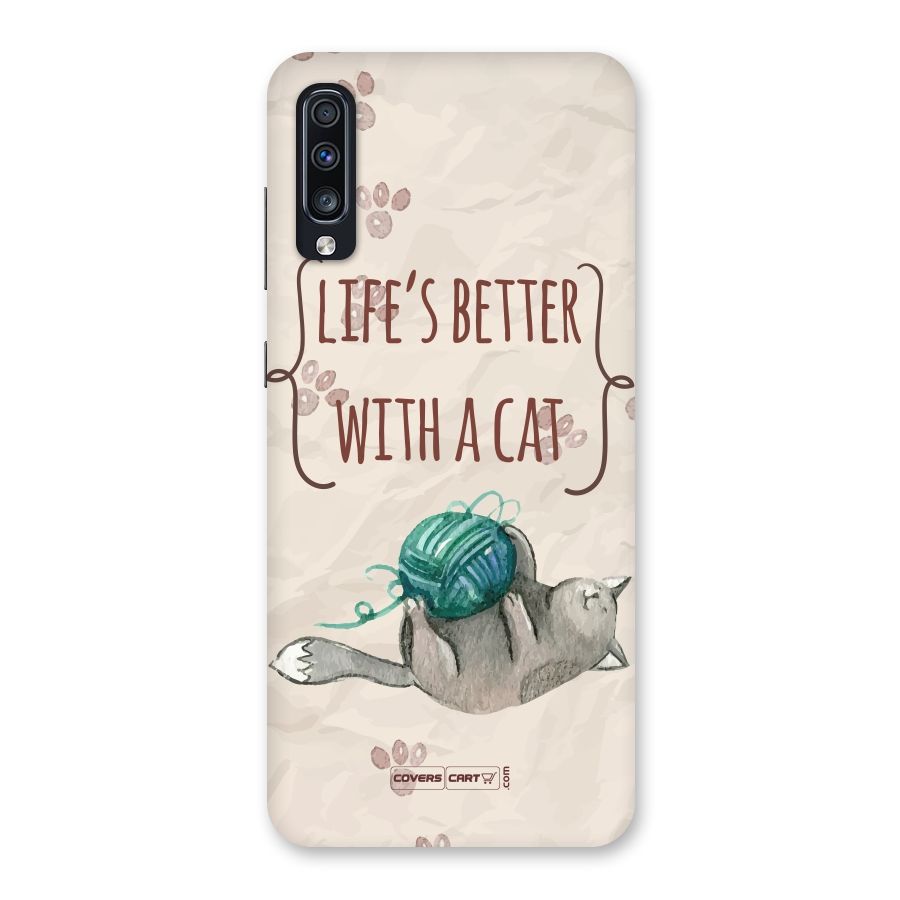 Cute Cat Back Case for Galaxy A70