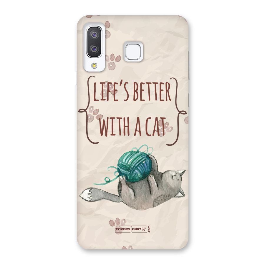 Cute Cat Back Case for Galaxy A8 Star