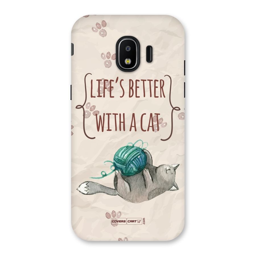 Cute Cat Back Case for Galaxy J2 Pro 2018