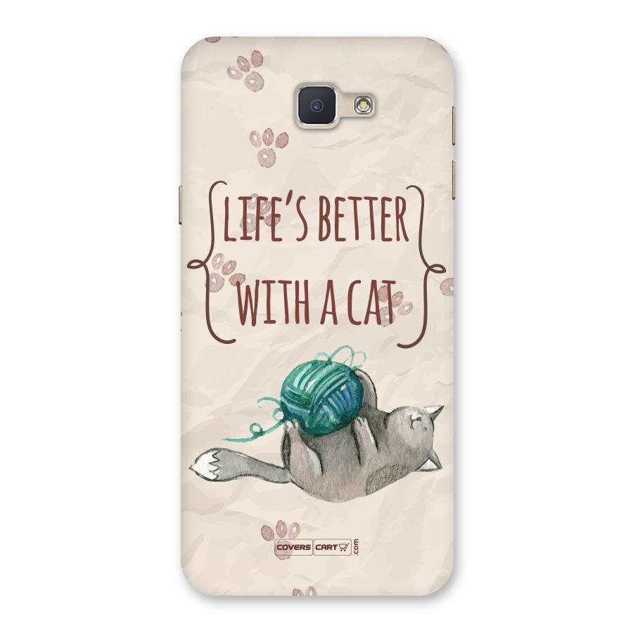 Cute Cat Back Case for Galaxy J5 Prime