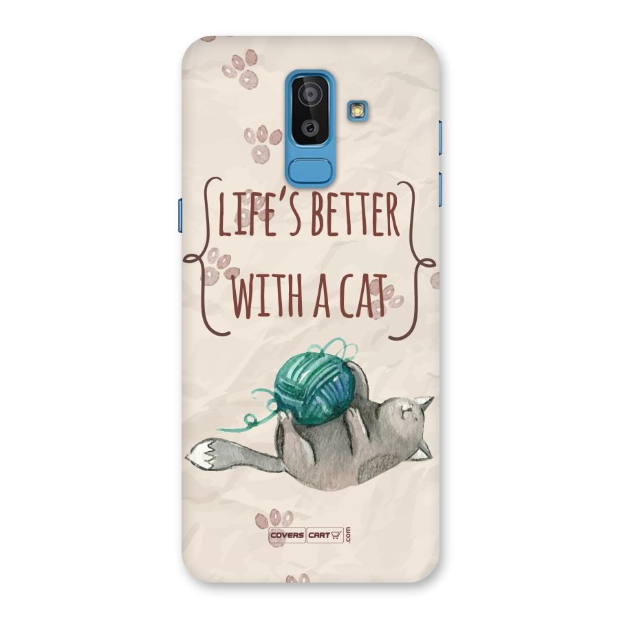Cute Cat Back Case for Galaxy J8