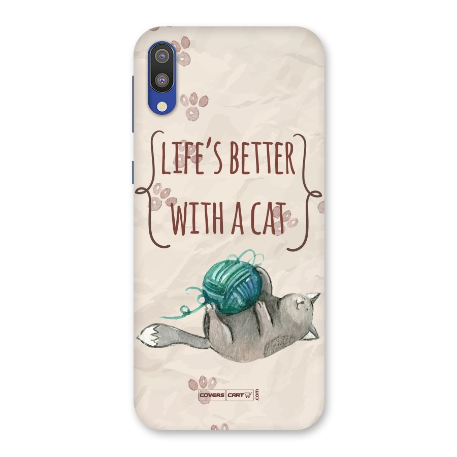 Cute Cat Back Case for Galaxy M10