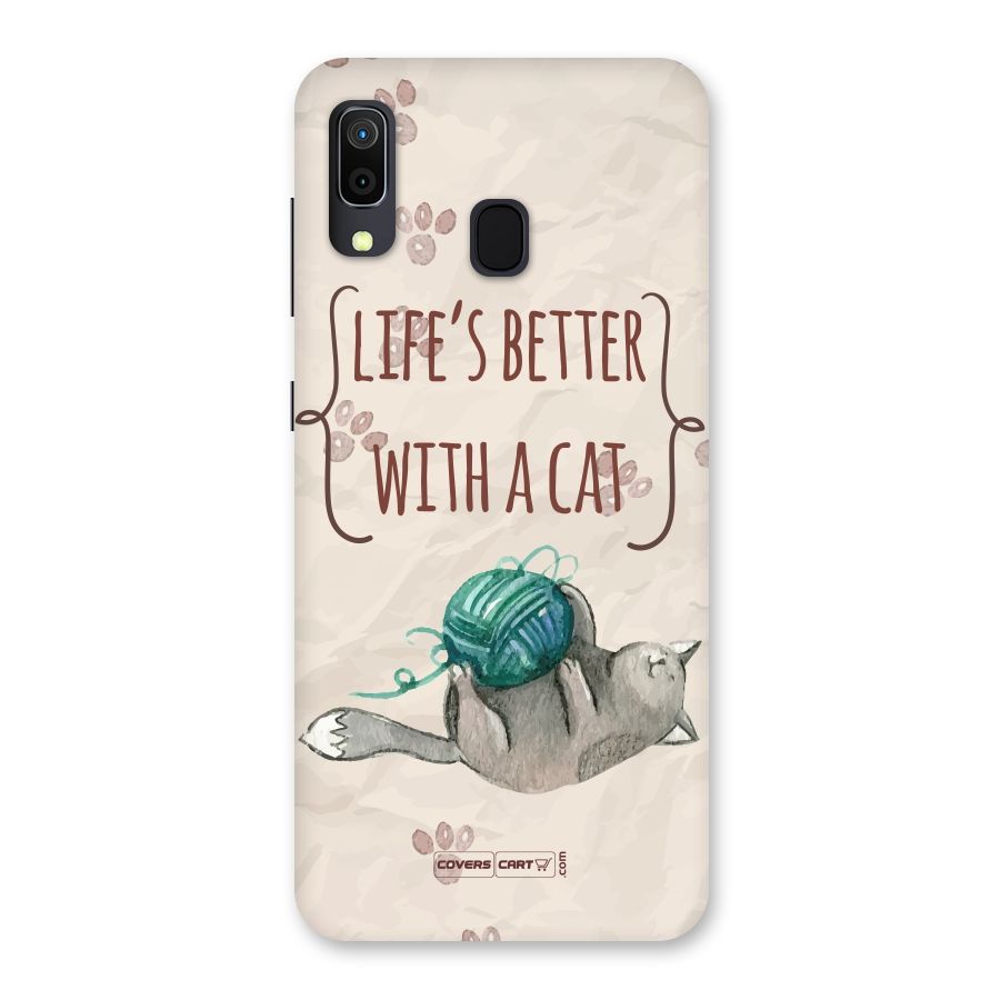 Cute Cat Back Case for Galaxy M10s