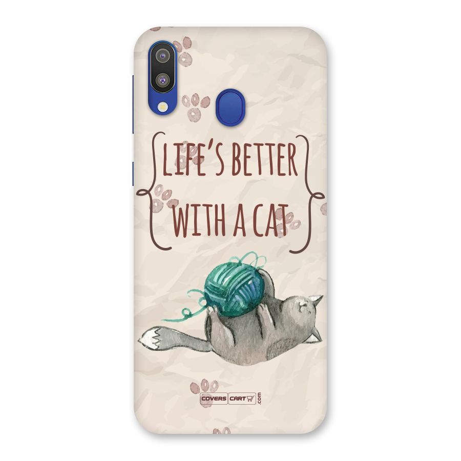 Cute Cat Back Case for Galaxy M20