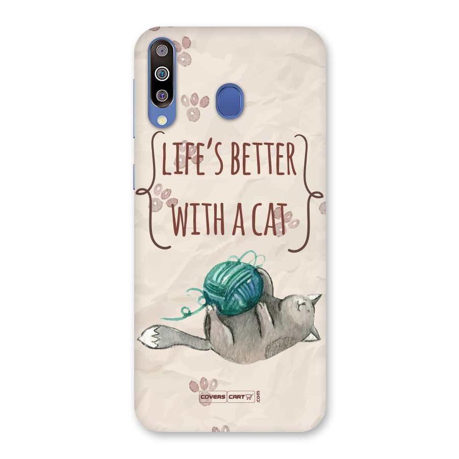 Cute Cat Back Case for Galaxy M30