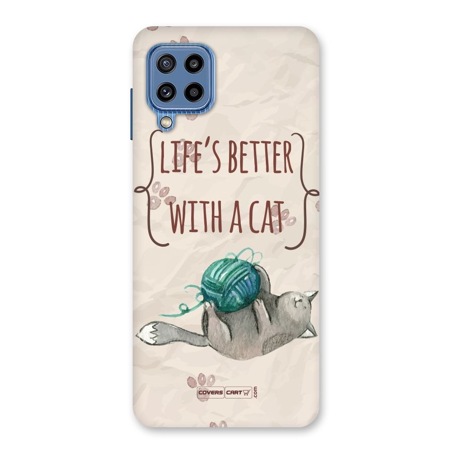 Cute Cat Back Case for Galaxy M32