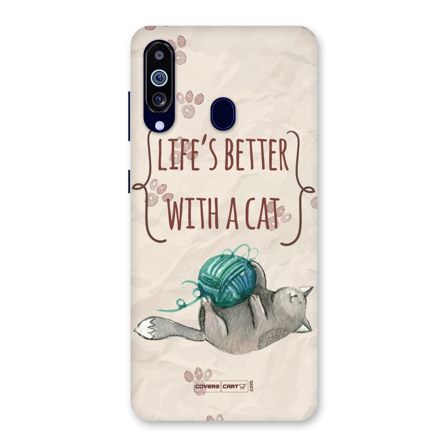 Cute Cat Back Case for Galaxy M40