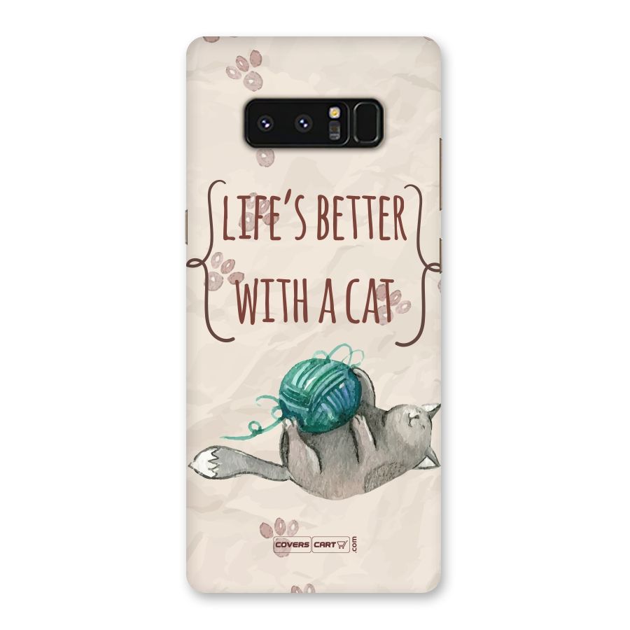 Cute Cat Back Case for Galaxy Note 8