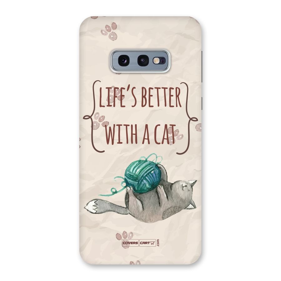 Cute Cat Back Case for Galaxy S10e