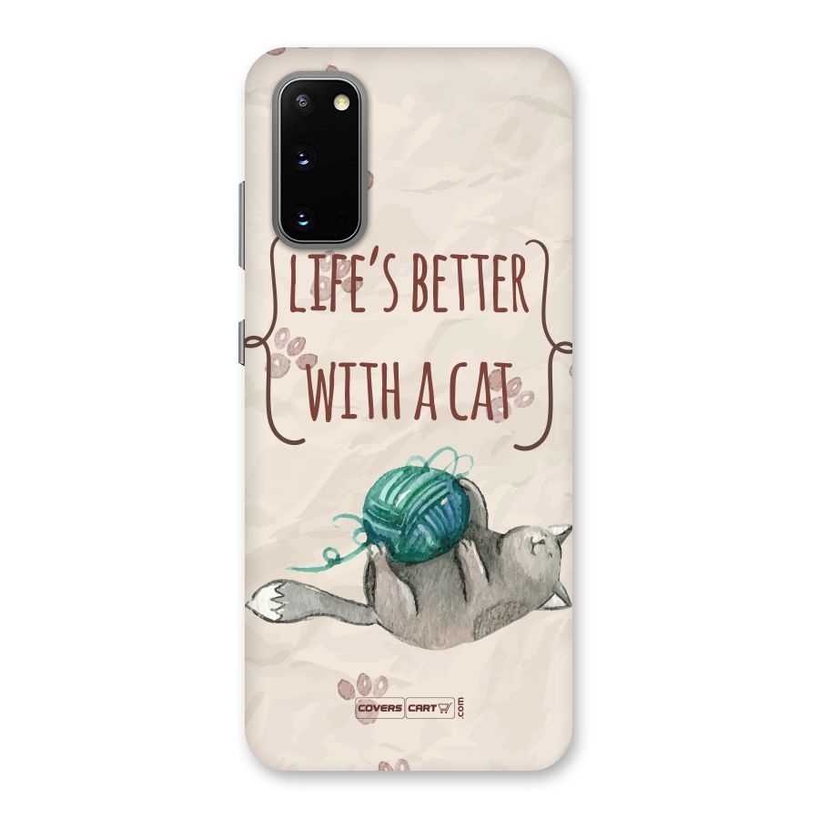 Cute Cat Back Case for Galaxy S20