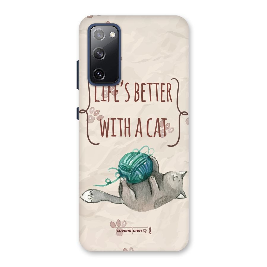 Cute Cat Back Case for Galaxy S20 FE