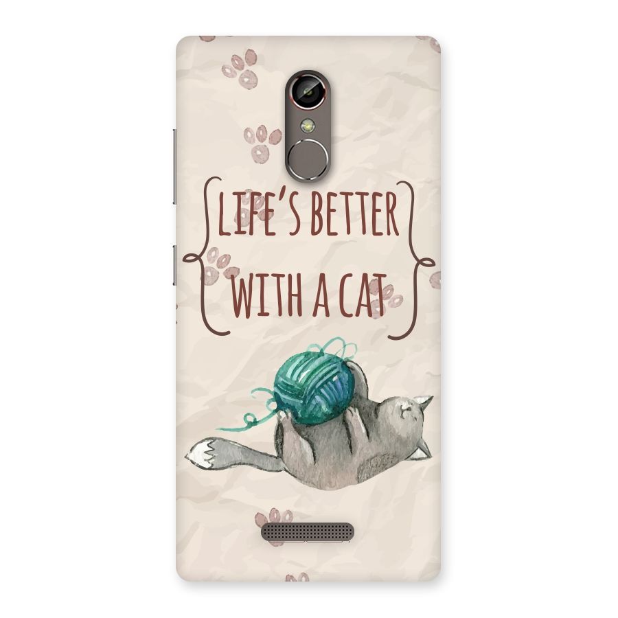 Cute Cat Back Case for Gionee S6s