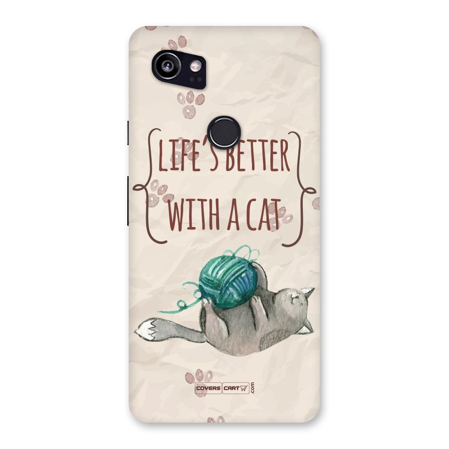 Cute Cat Back Case for Google Pixel 2 XL