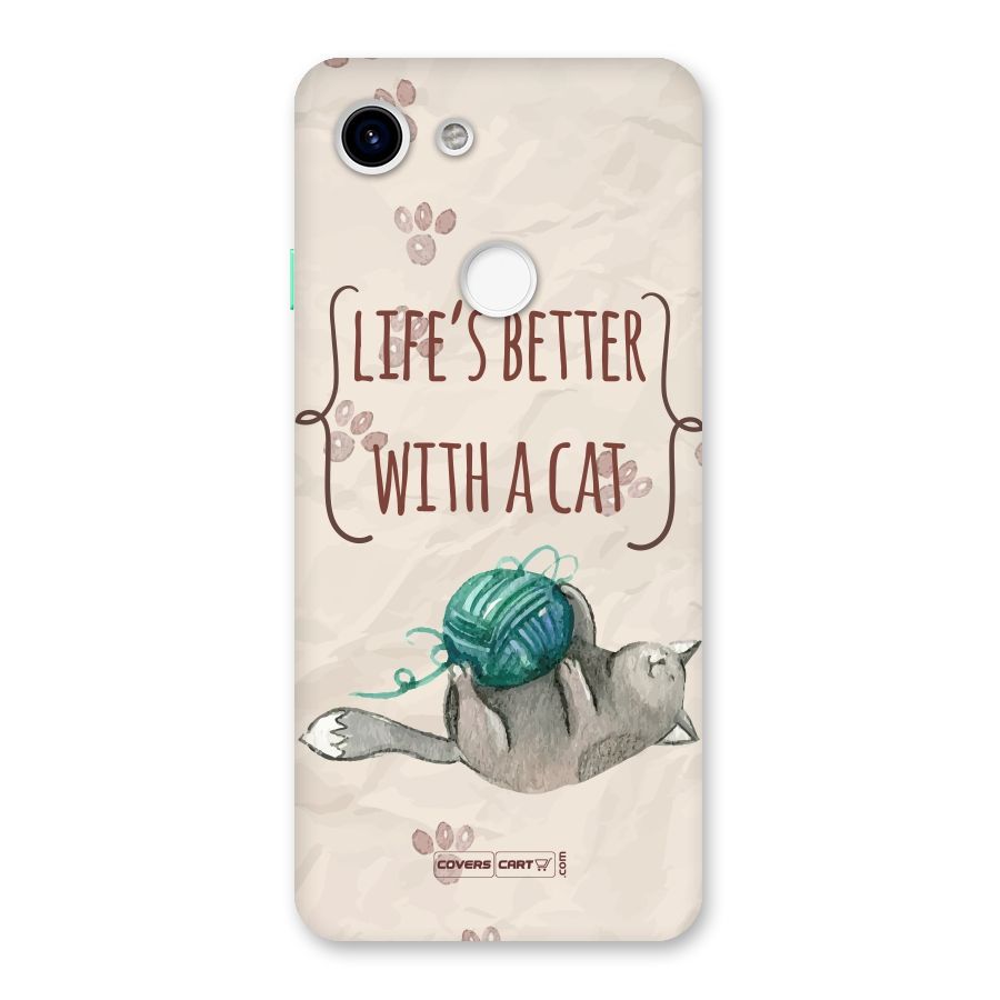 Cute Cat Back Case for Google Pixel 3