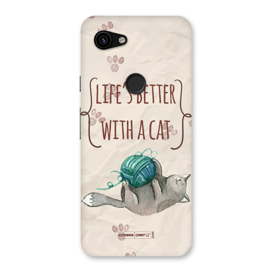 Cute Cat Back Case for Google Pixel 3a