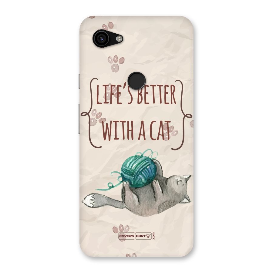 Cute Cat Back Case for Google Pixel 3a XL