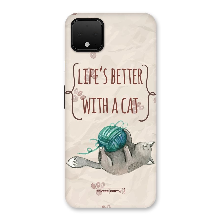 Cute Cat Back Case for Google Pixel 4 XL