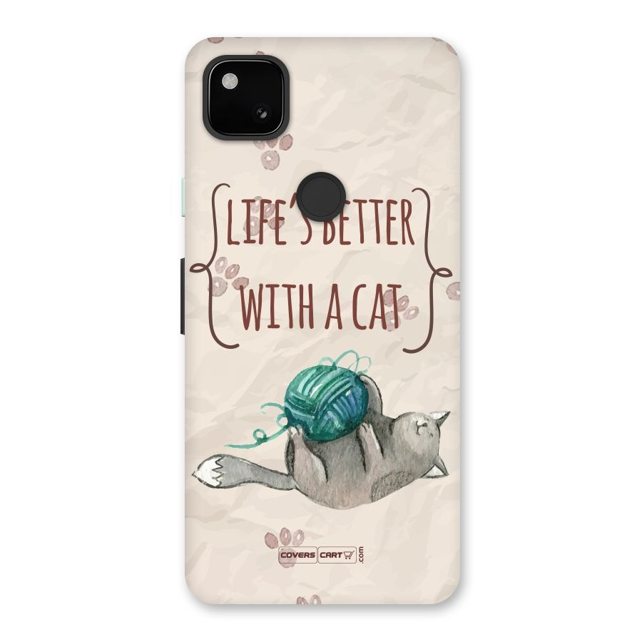Cute Cat Back Case for Google Pixel 4a