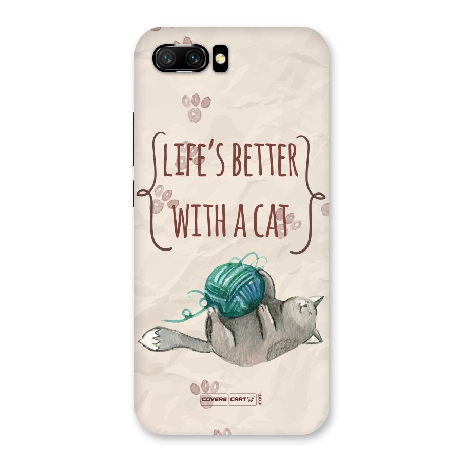 Cute Cat Back Case for Honor 10