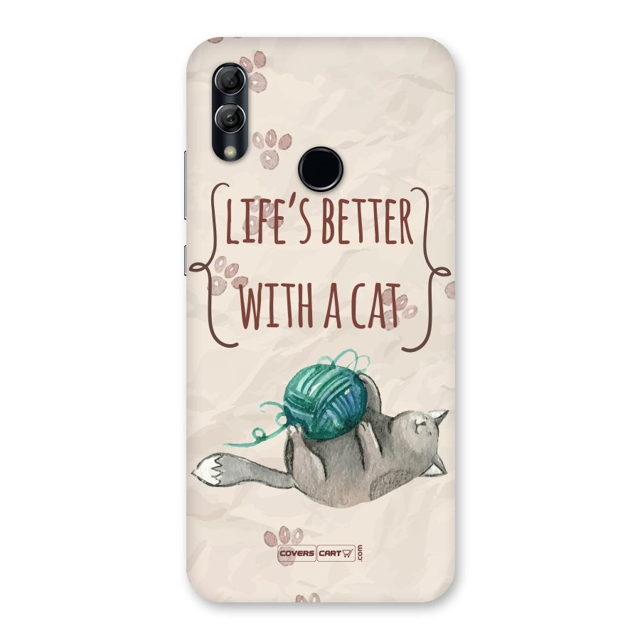 Cute Cat Back Case for Honor 10 Lite