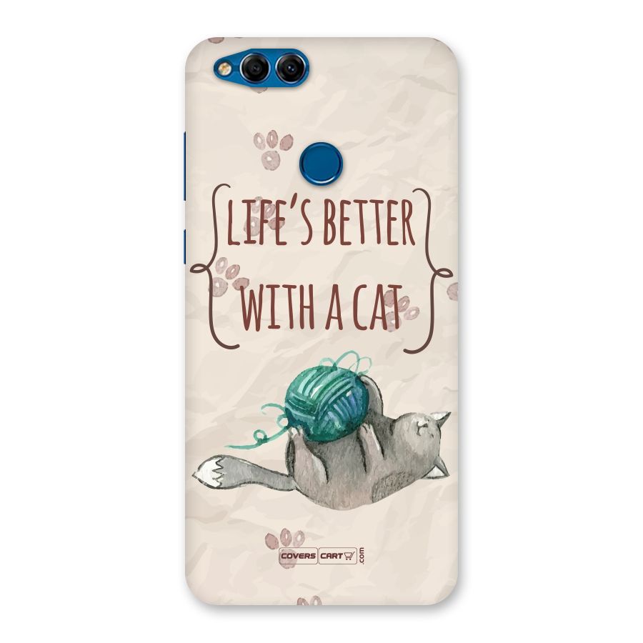 Cute Cat Back Case for Honor 7X