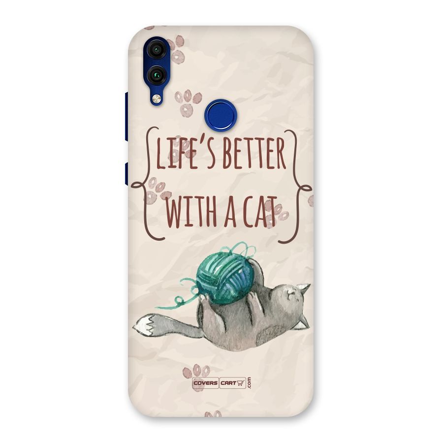 Cute Cat Back Case for Honor 8C