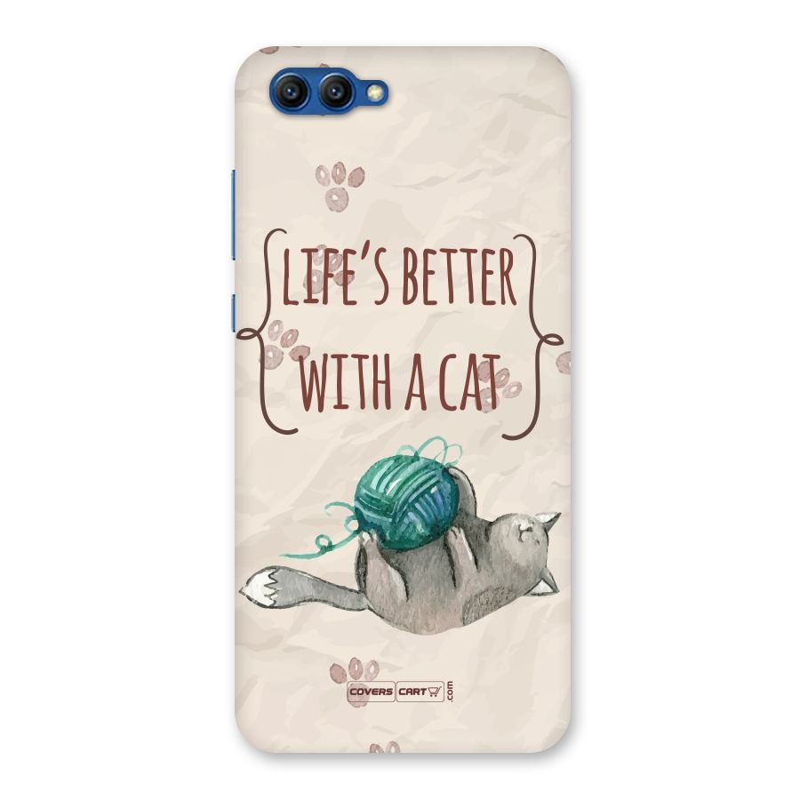 Cute Cat Back Case for Honor View 10