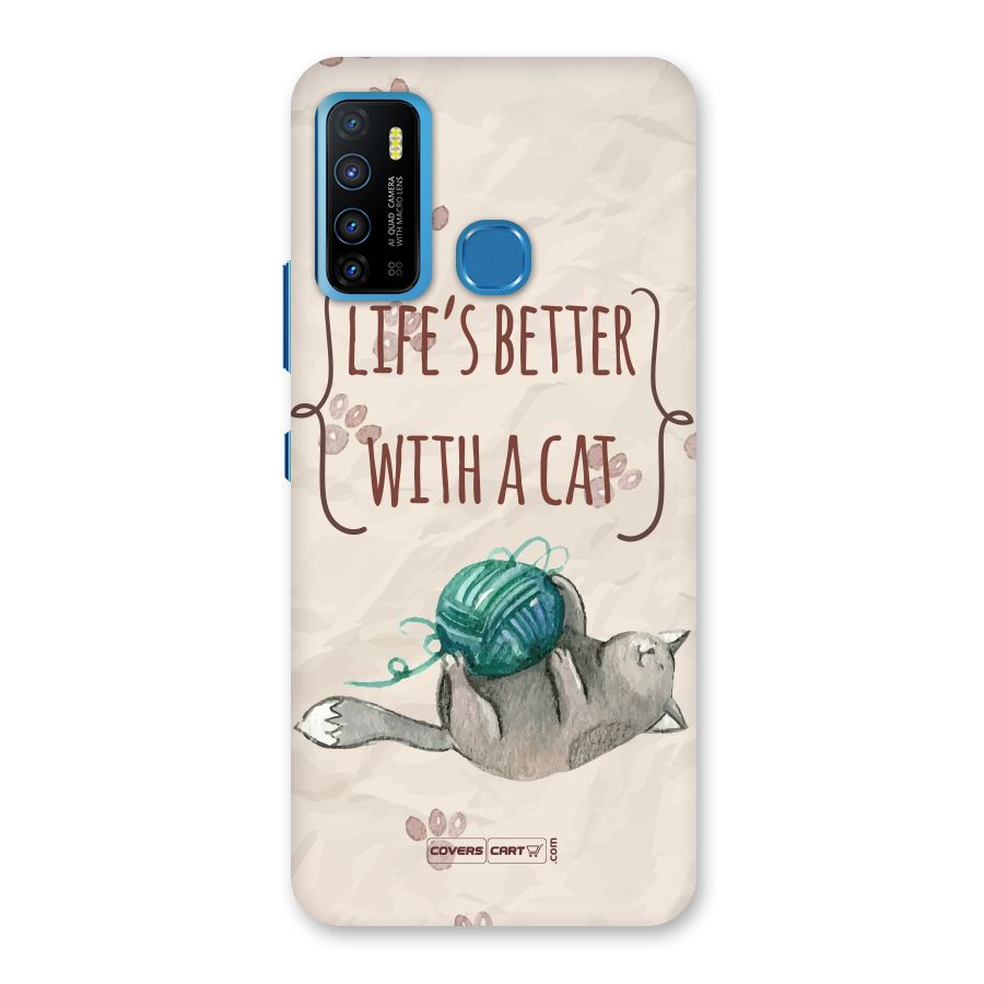 Cute Cat Back Case for Infinix Hot 9