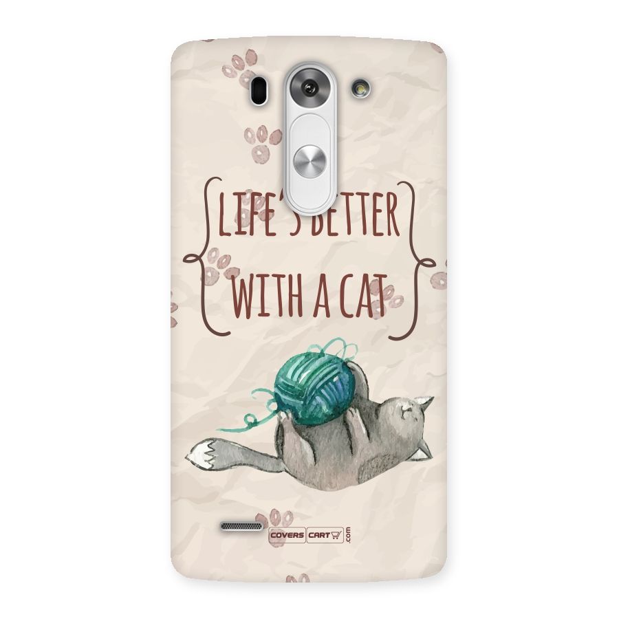 Cute Cat Back Case for LG G3 Mini