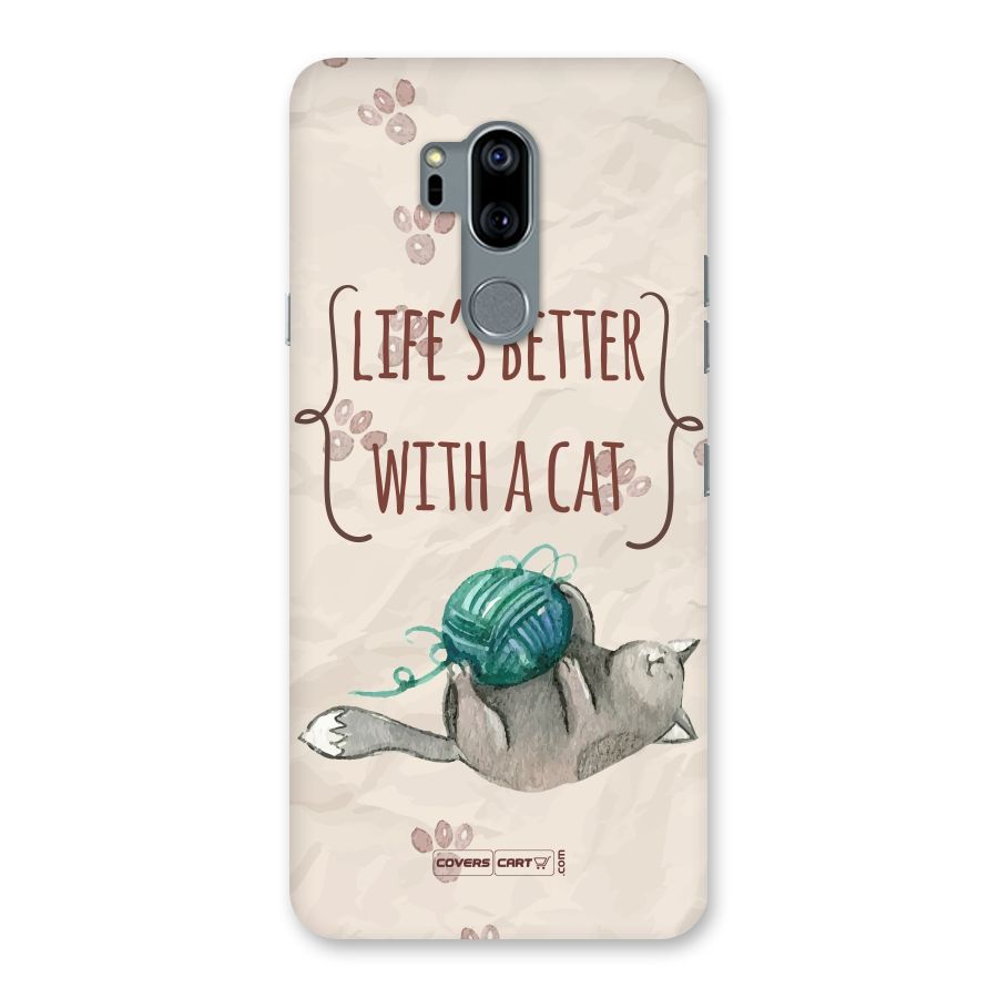 Cute Cat Back Case for LG G7