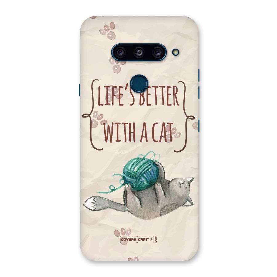 Cute Cat Back Case for LG  V40 ThinQ