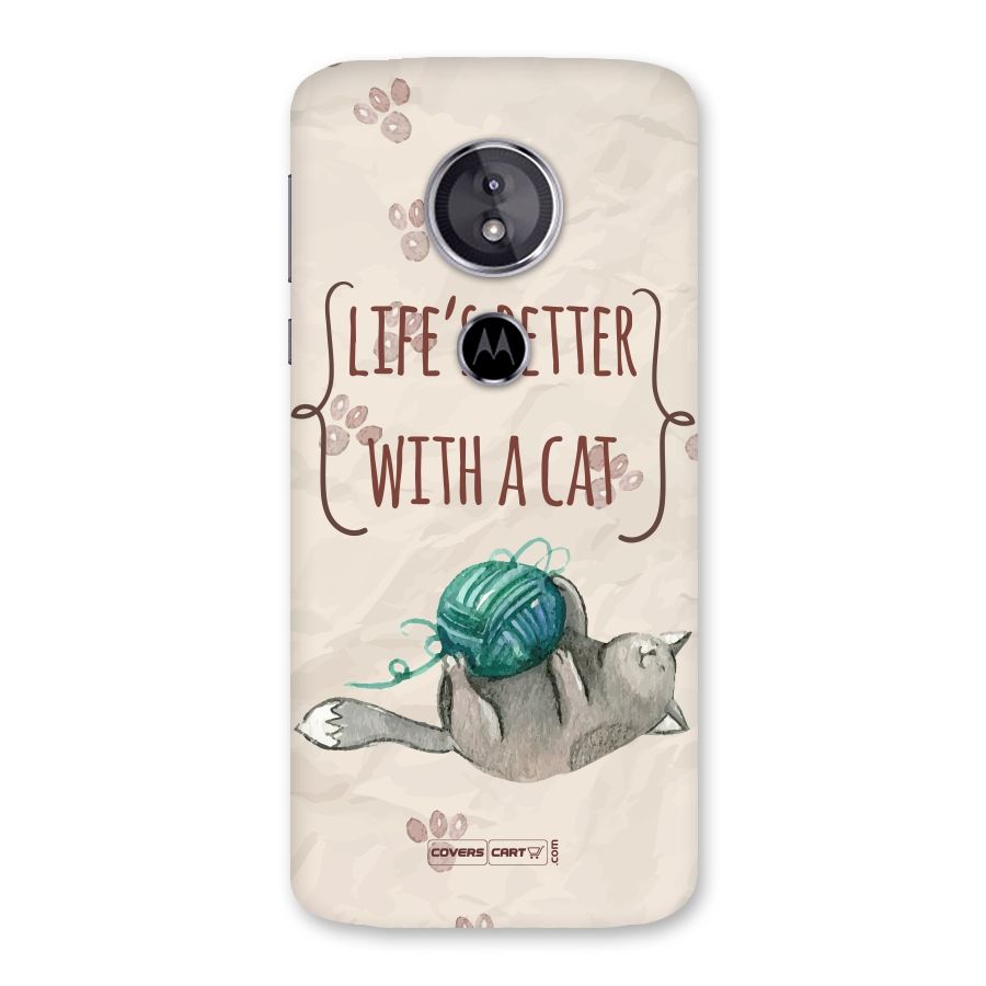 Cute Cat Back Case for Moto E5