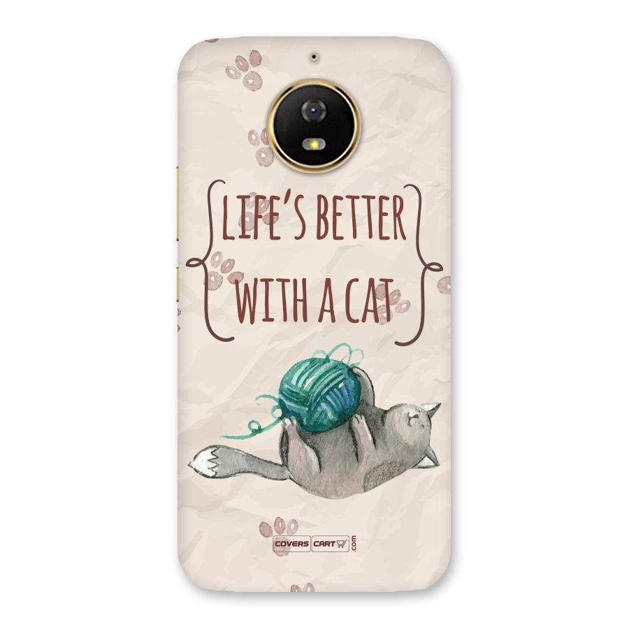 Cute Cat Back Case for Moto G5s