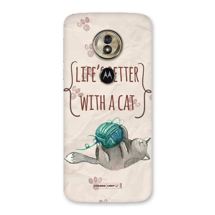 Cute Cat Back Case for Moto G6 Play