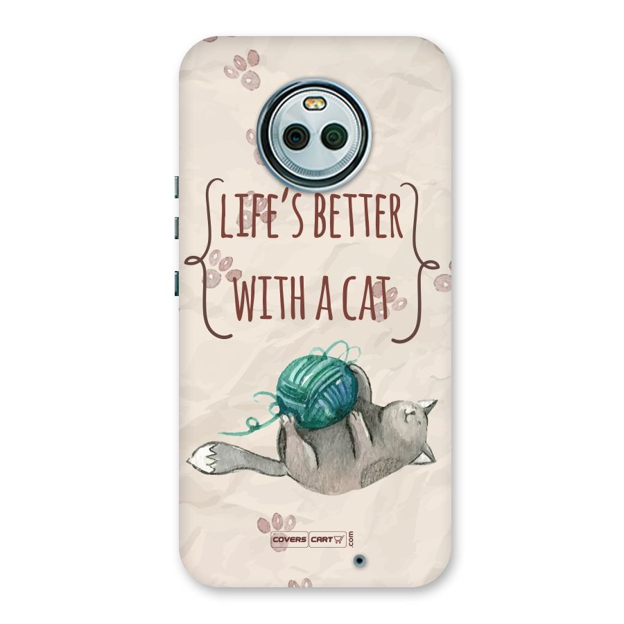 Cute Cat Back Case for Moto X4