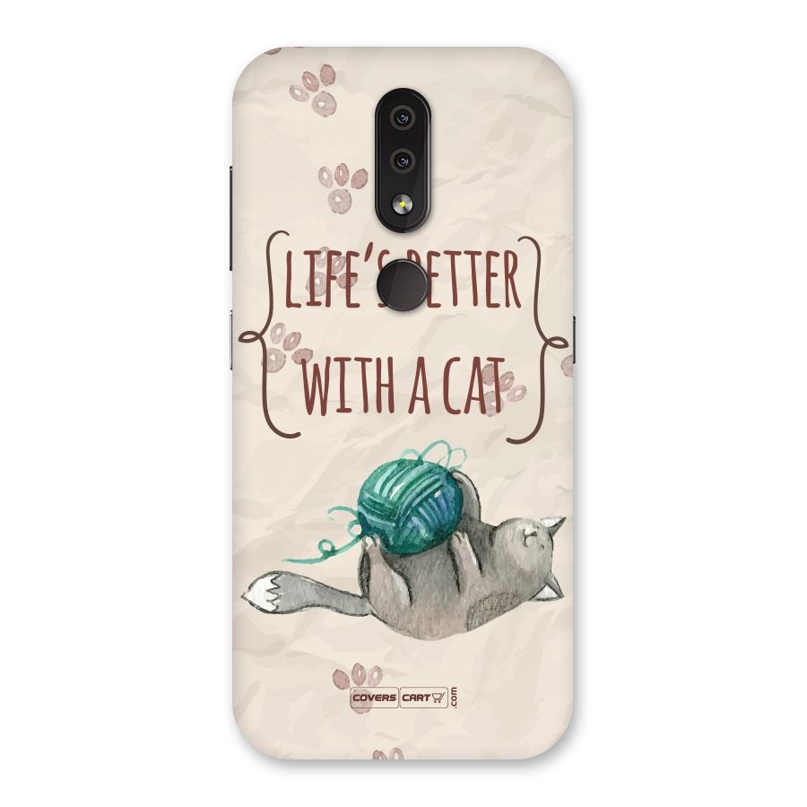 Cute Cat Back Case for Nokia 4.2